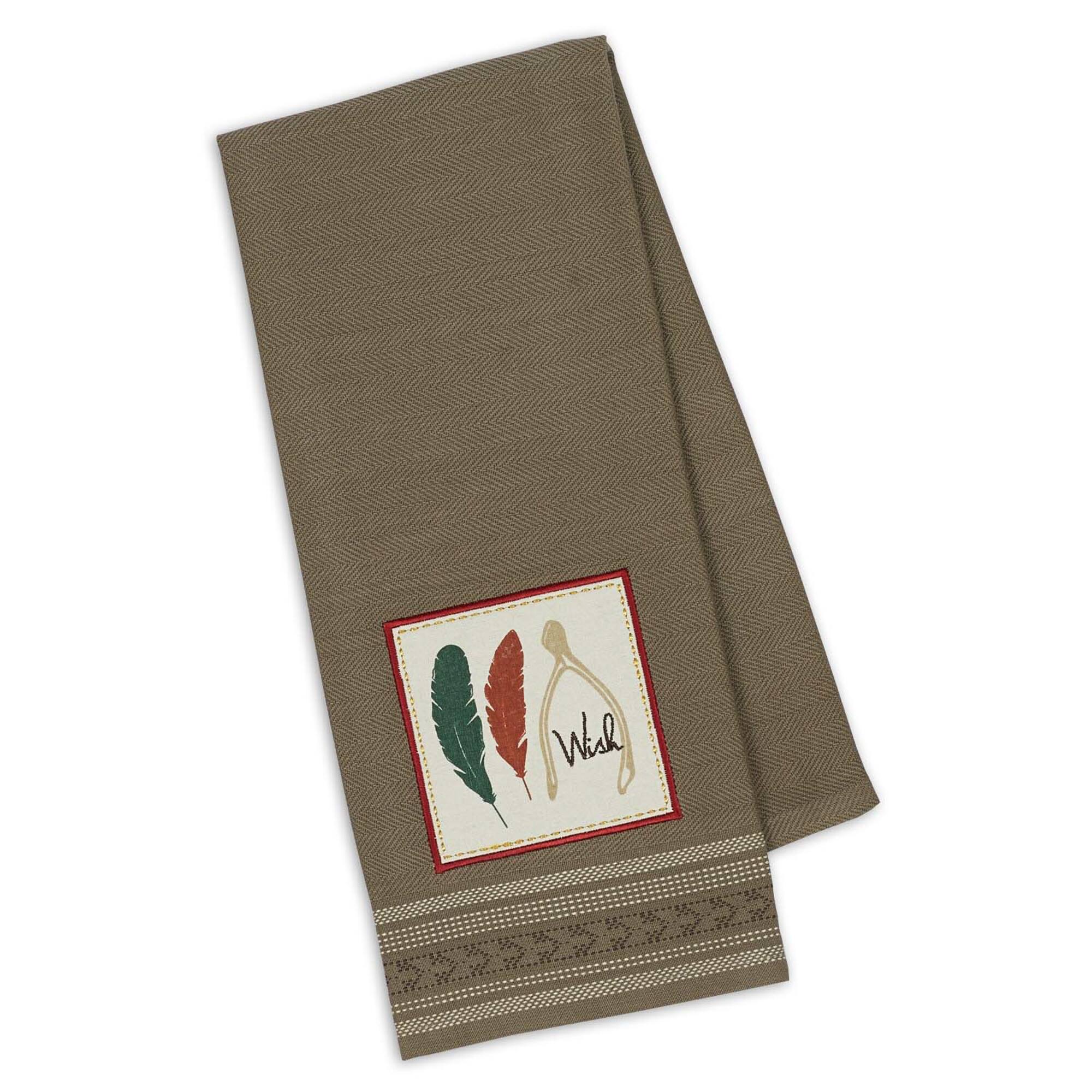 DII® Falling In Fall Embroidered Dishtowel Set